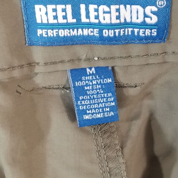 Reel Legends cargo hiking shorts Men's medium gray comfort waist outdoor fishing - Picture 13 of 14